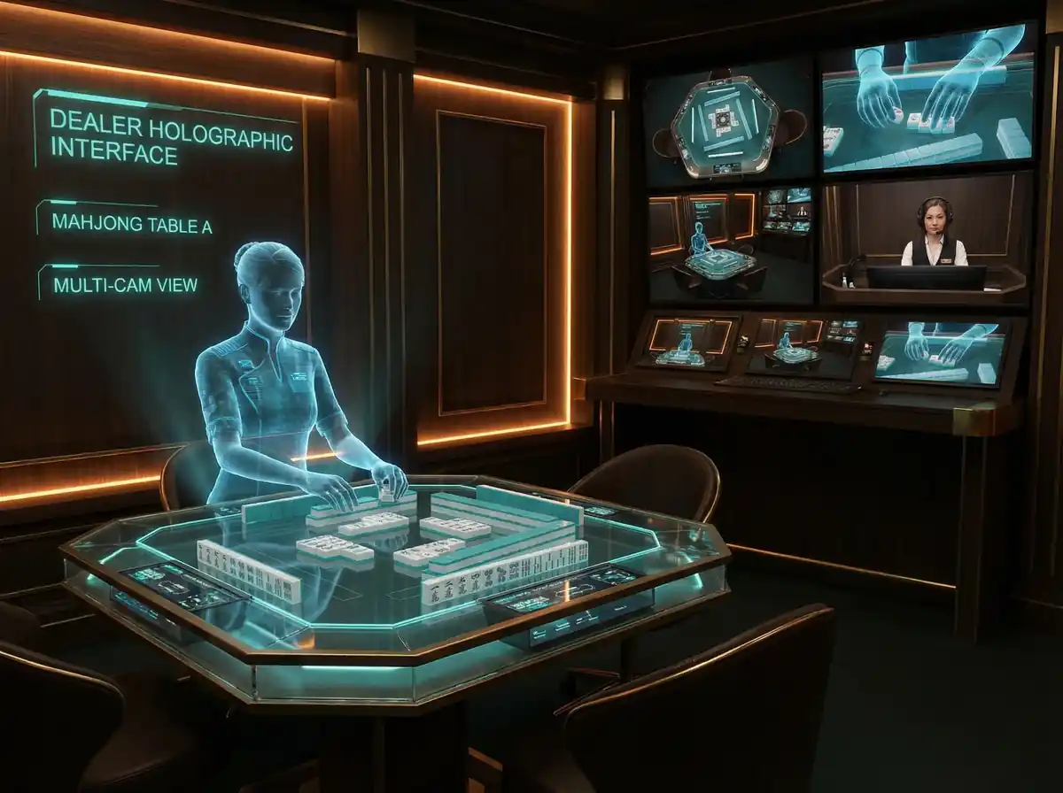 麻将胡了模拟器 麻将胡了2全息荷官发牌实景