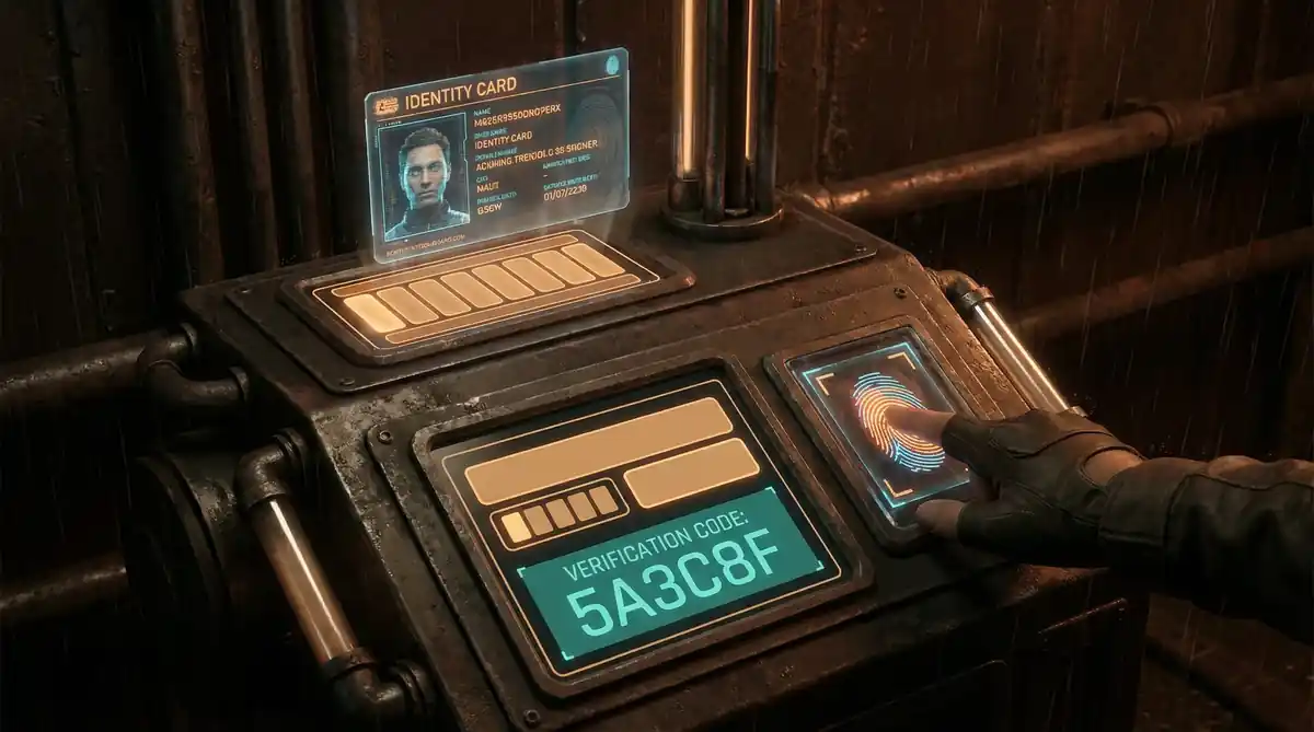 麻将胡了模拟器 赛博身份认证系统界面